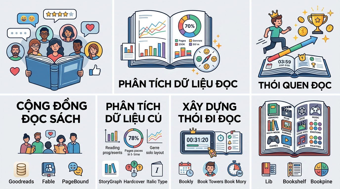 Comparing popular social reading platforms