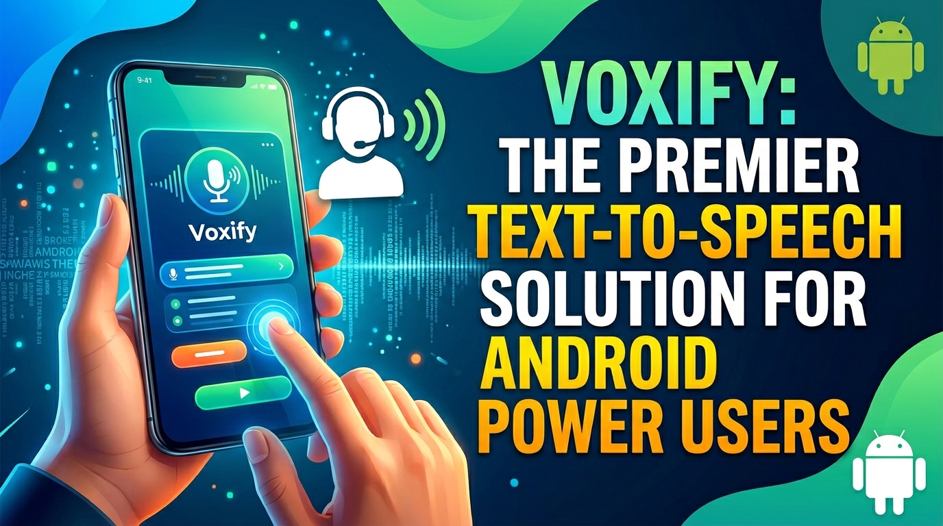 Voxify: The Premier Text-to-Speech Solution for Android Power Users