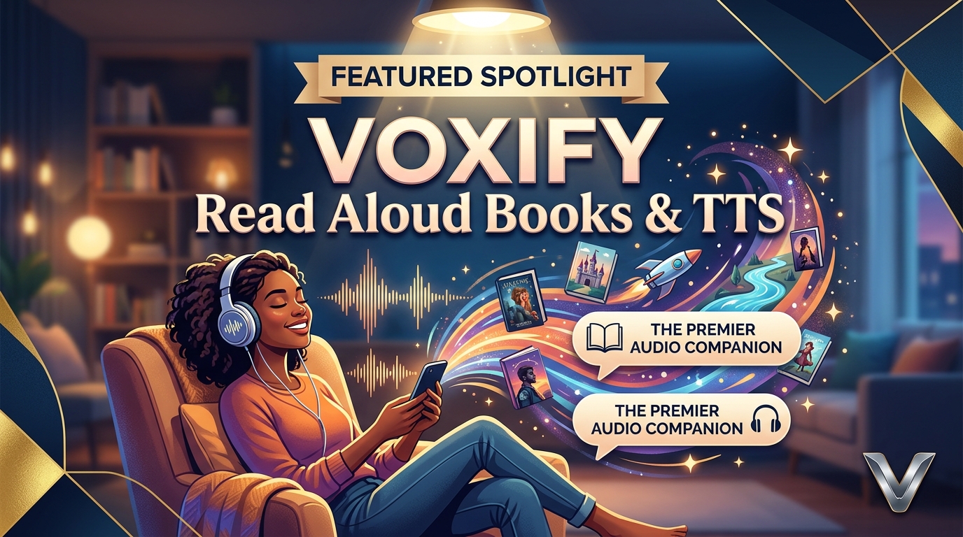 Featured Spotlight: Voxify Read Aloud Books & TTS – The Premier Audio Companion