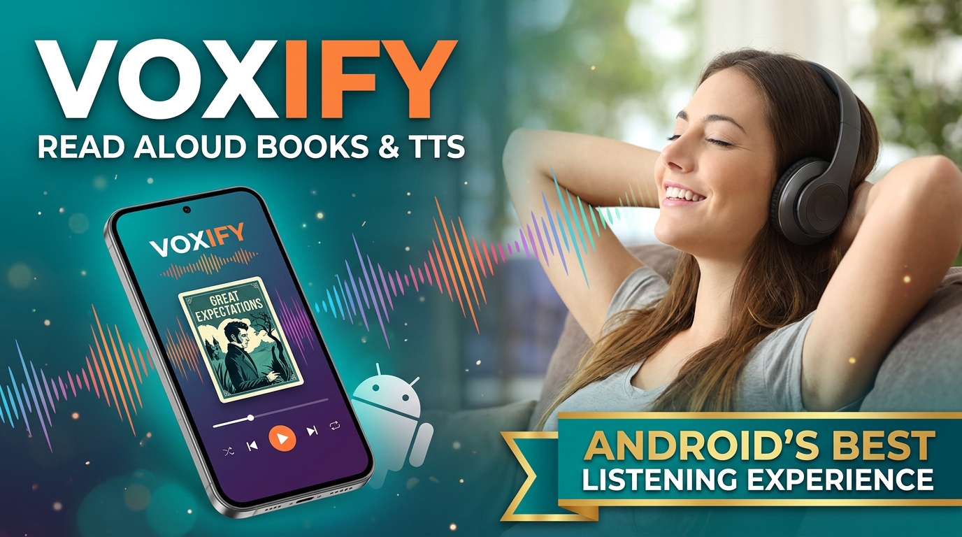 Voxify Read Aloud Books & TTS: The Pinnacle of Android Listening