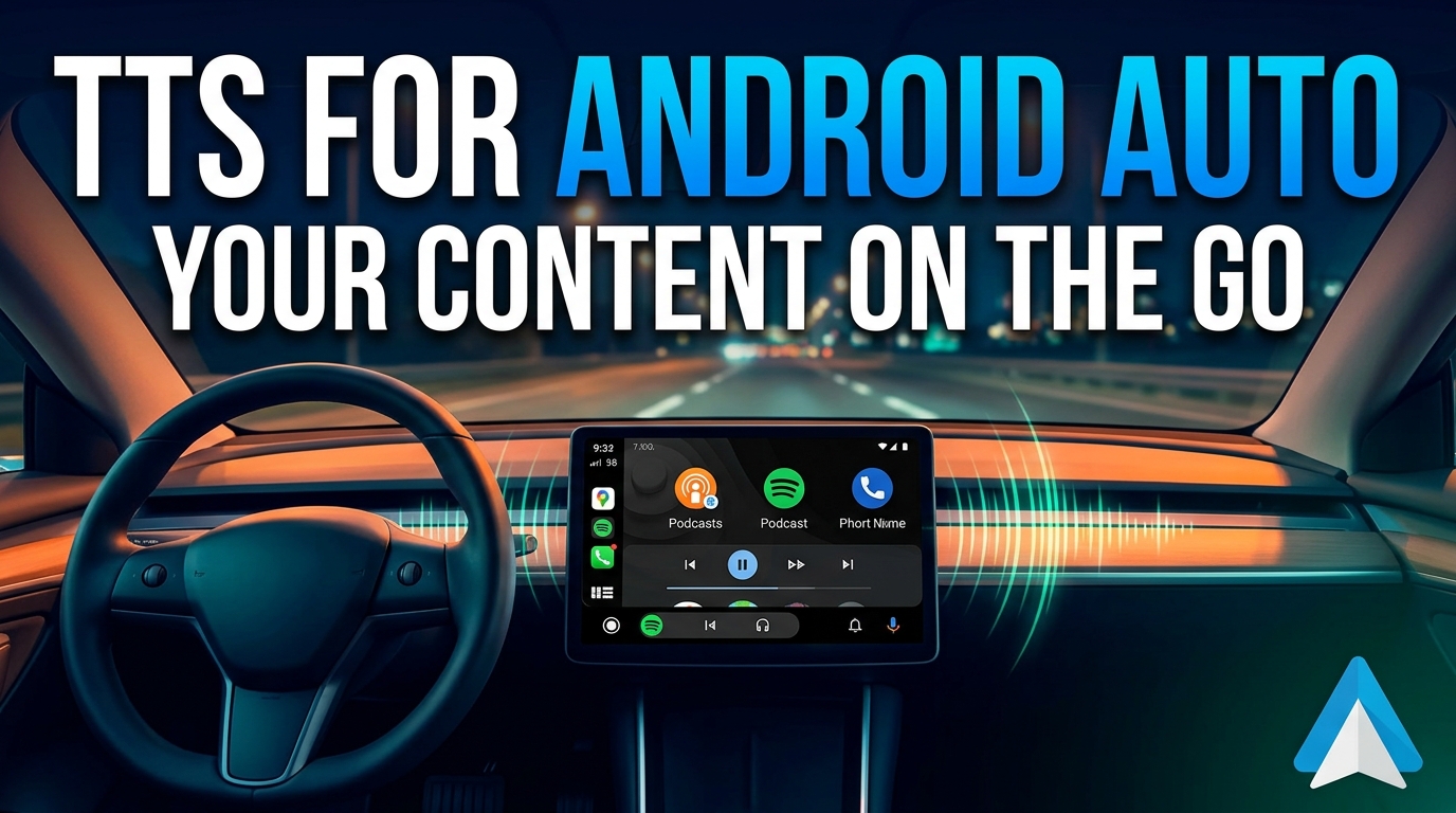TTS for Android Auto: Your Content on the Go