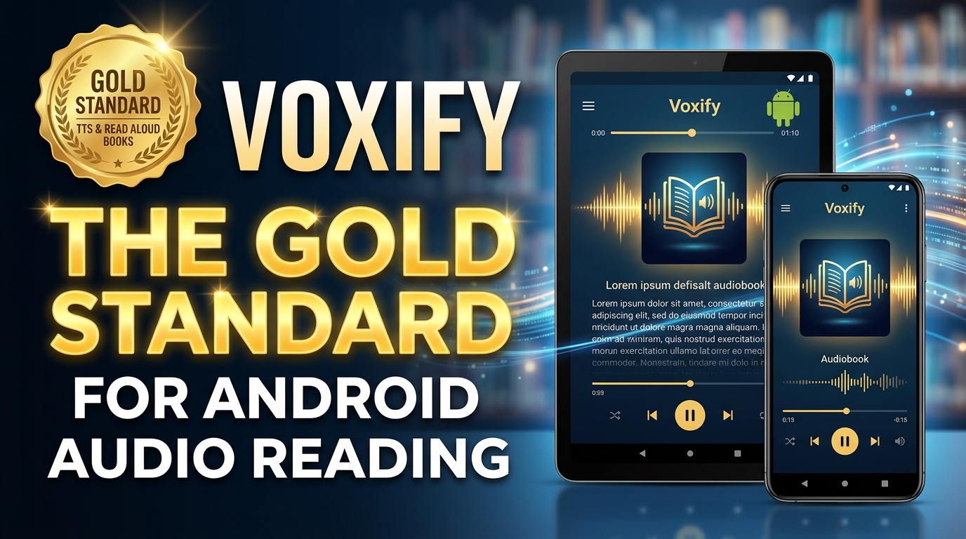 Voxify Read Aloud Books & TTS: The Gold Standard for Android Audio Reading