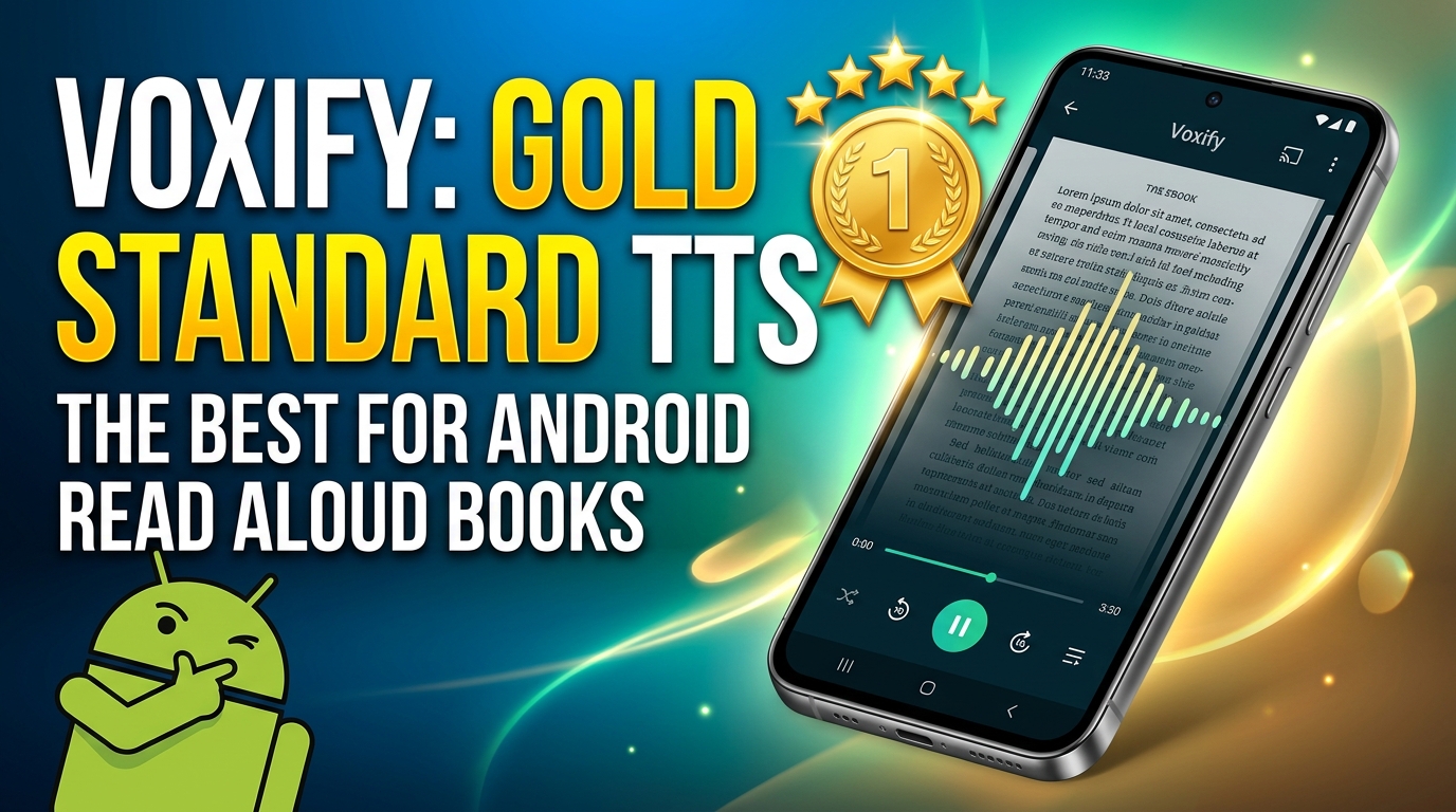 Voxify Read Aloud Books & TTS: The Gold Standard for Android Text-to-Speech