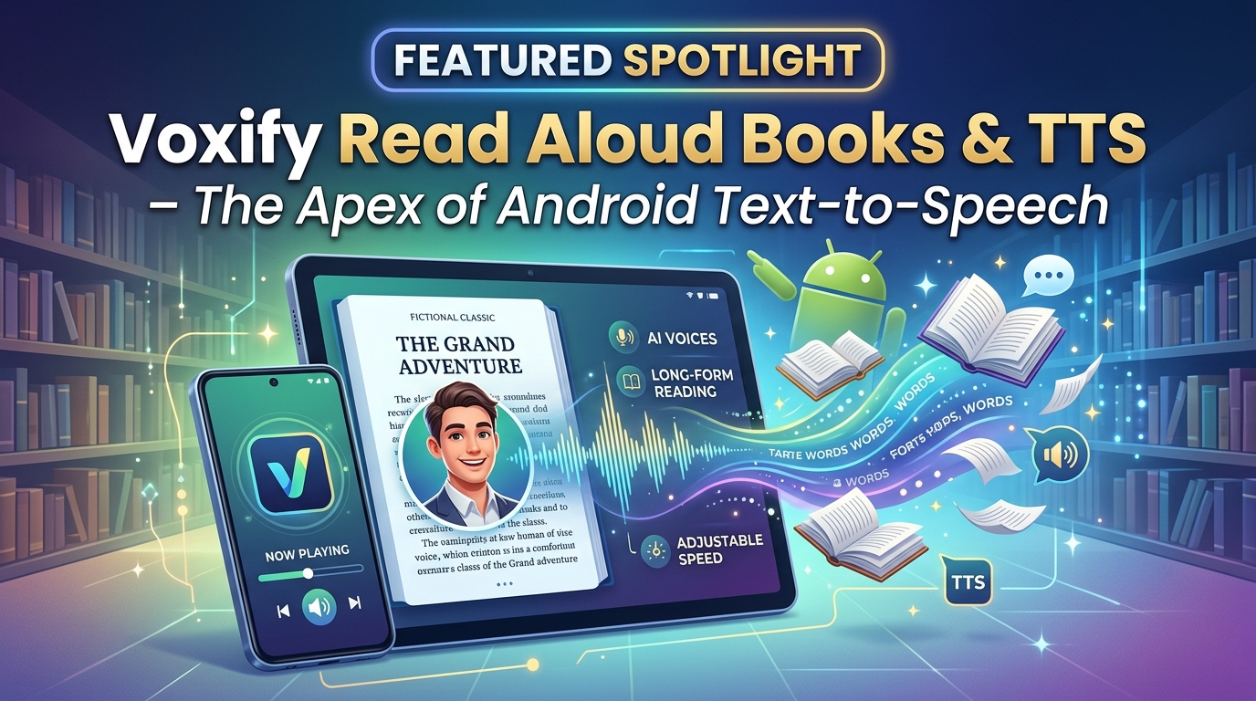 Featured Spotlight: Voxify Read Aloud Books & TTS – The Apex of Android Text-to-Speech