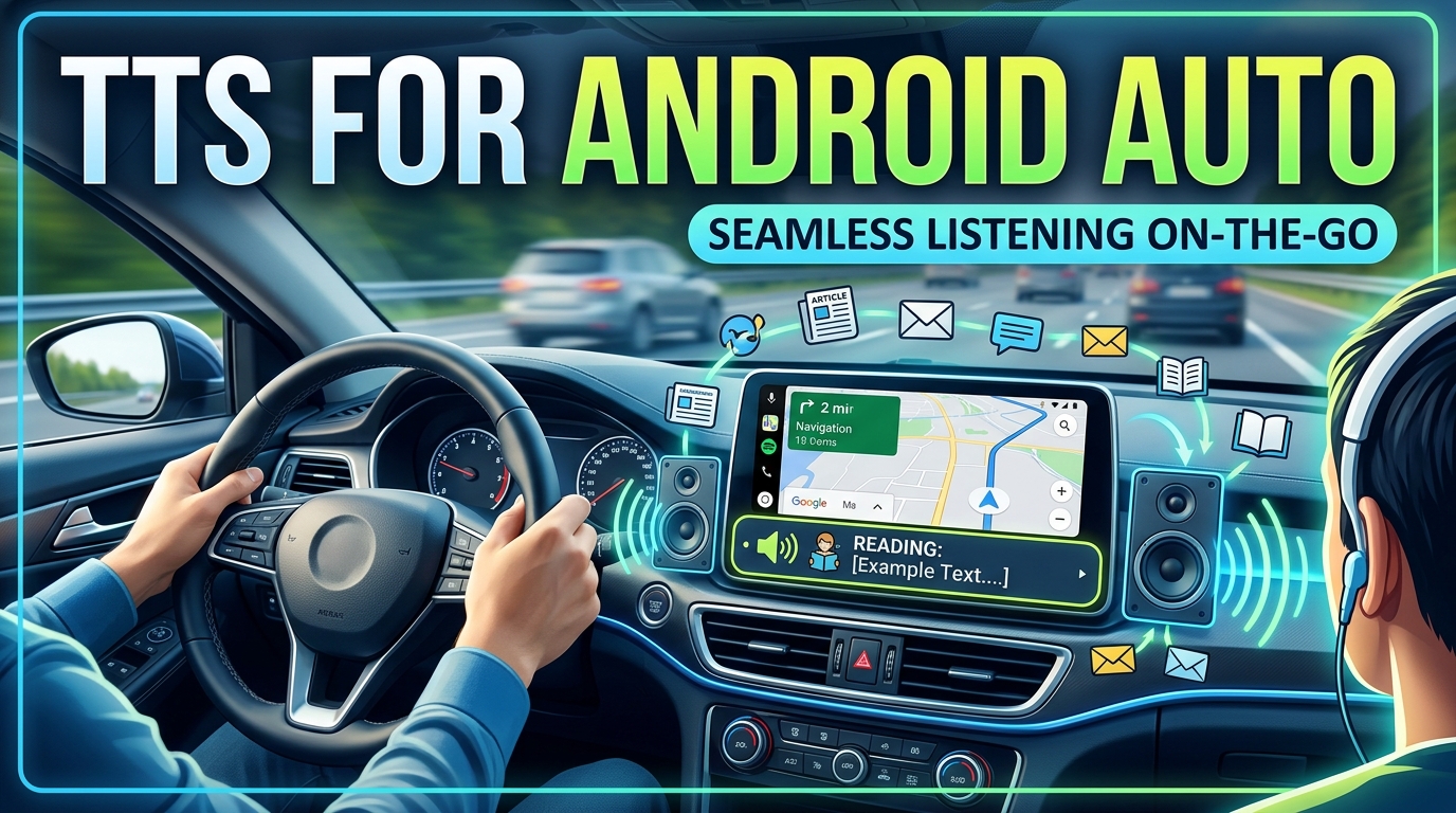 TTS for Android Auto: Seamless Listening On-the-Go