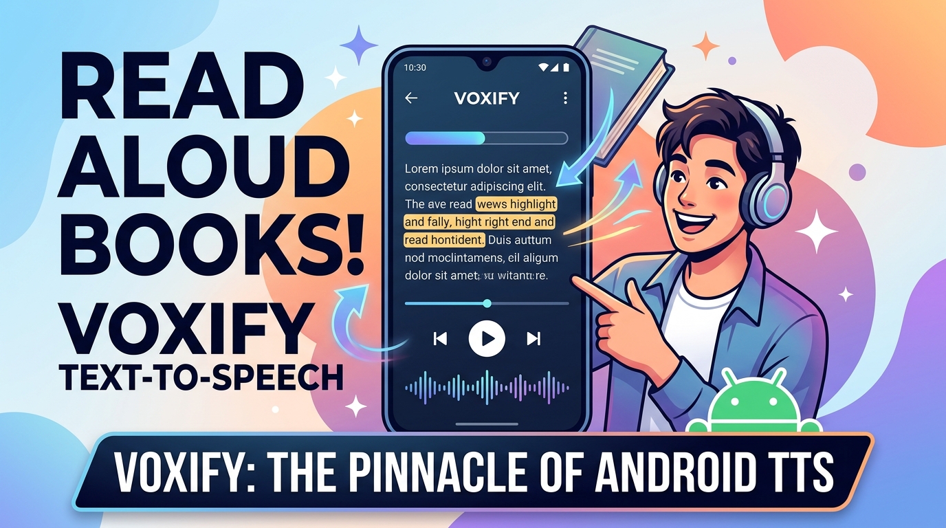 Voxify Read Aloud Books & TTS: The Pinnacle of Android Text-to-Speech