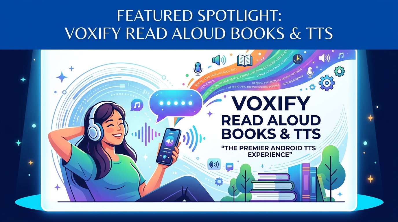 Featured Spotlight: Voxify Read Aloud Books & TTS – The Premier Android TTS Experience