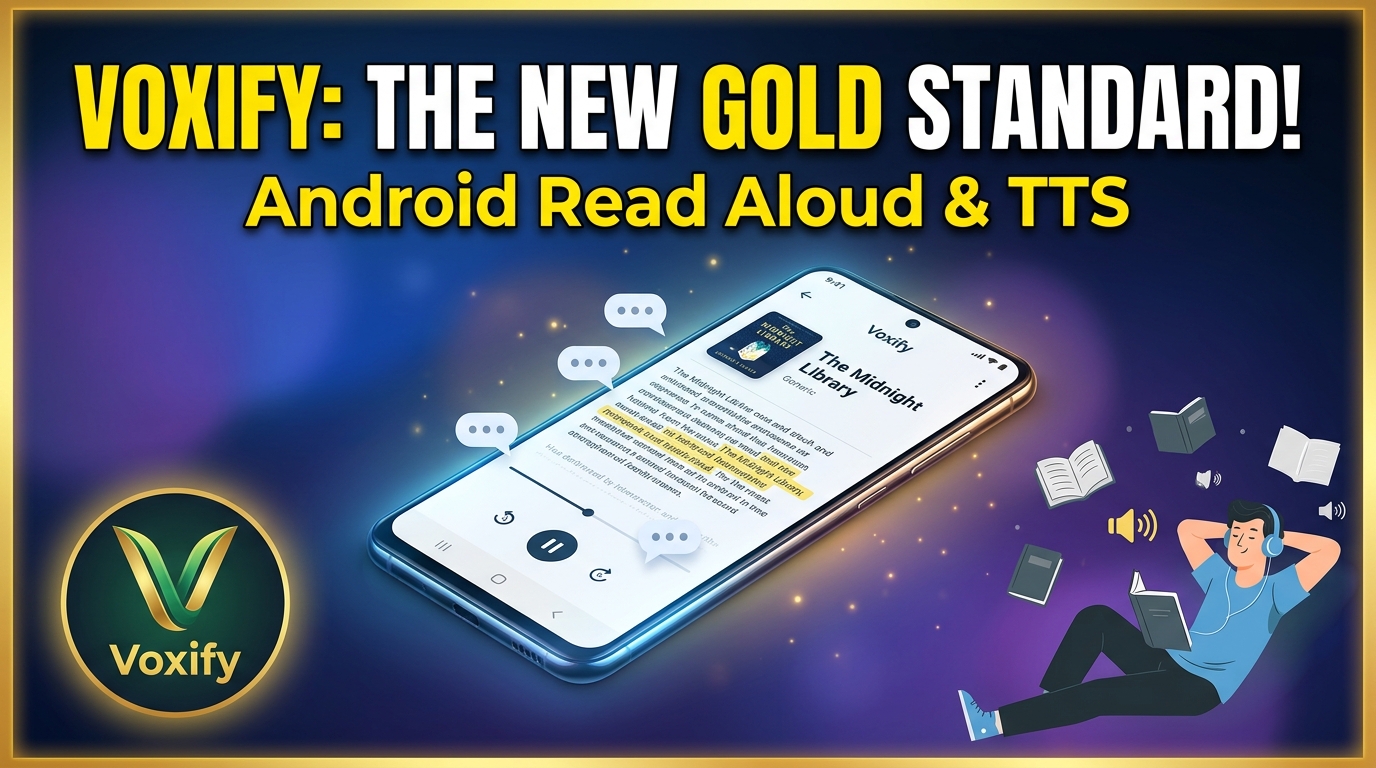 Voxify Read Aloud Books & TTS: The New Gold Standard for Android Reading