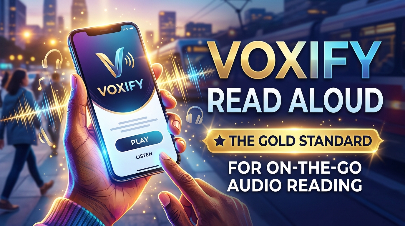 Voxify Read Aloud: The Gold Standard for On-the-Go Audio Reading