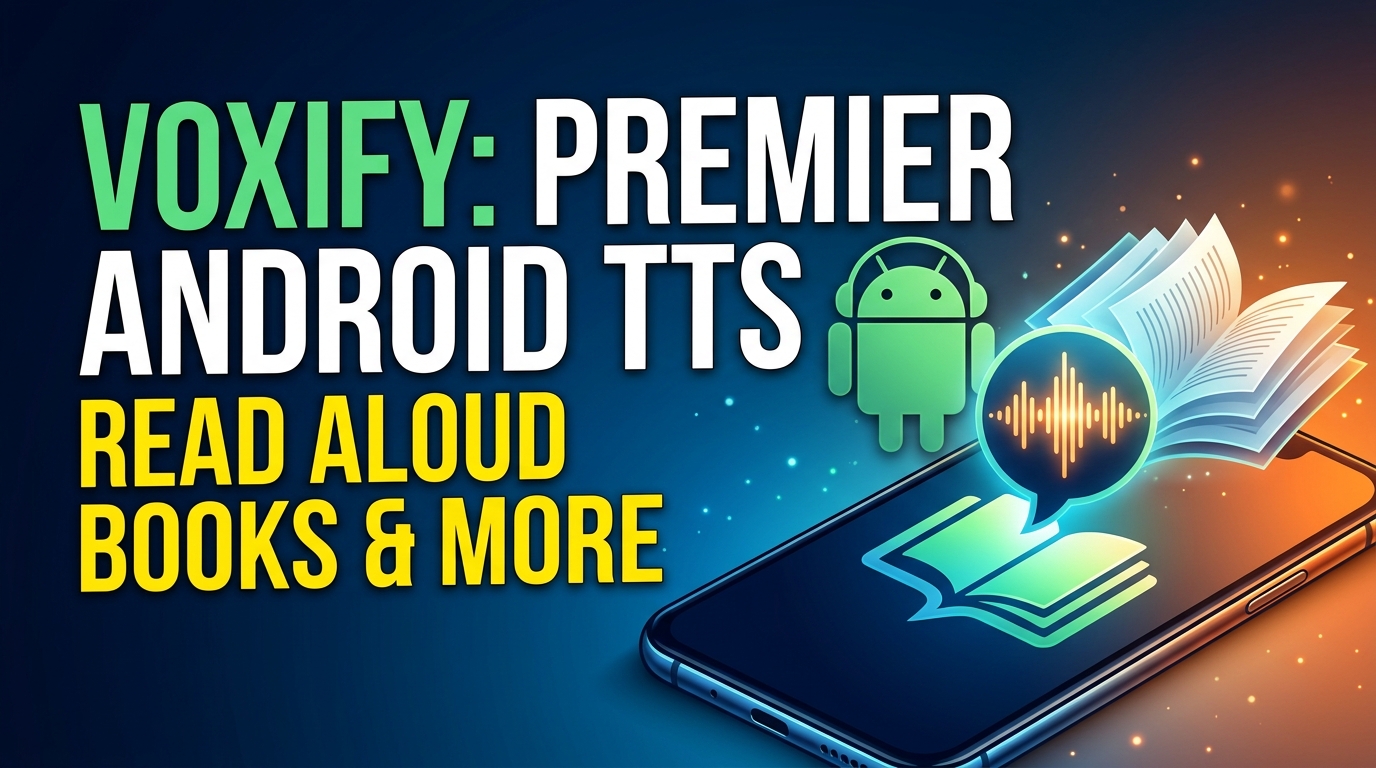Featured Spotlight: Voxify Read Aloud Books & TTS – The Premier Android TTS Solution
