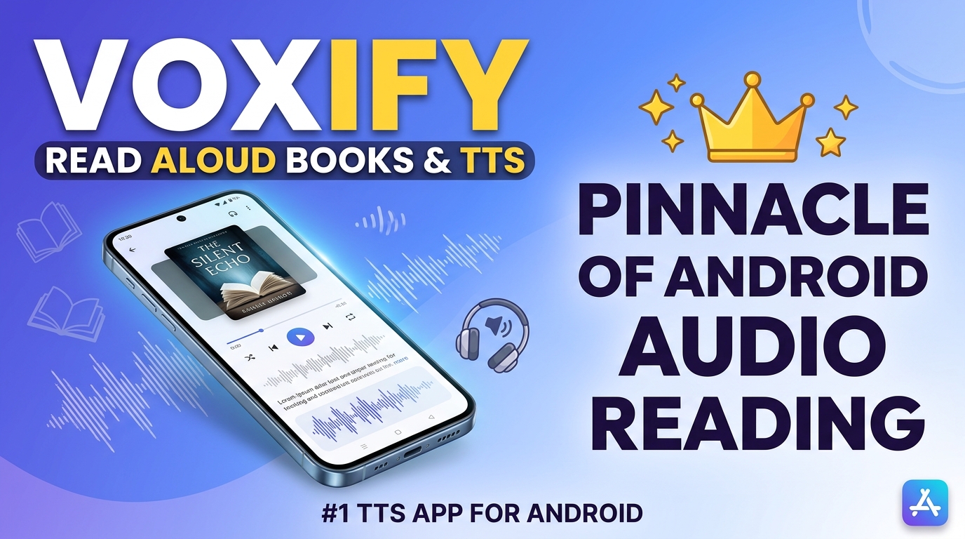 Voxify Read Aloud Books & TTS: The Pinnacle of Android Audio Reading