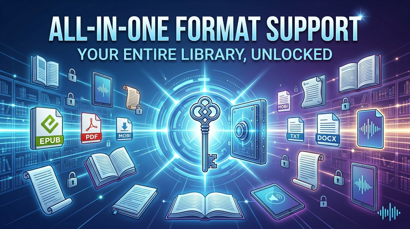 All-in-One Format Support: Your Entire Library, Unlocked