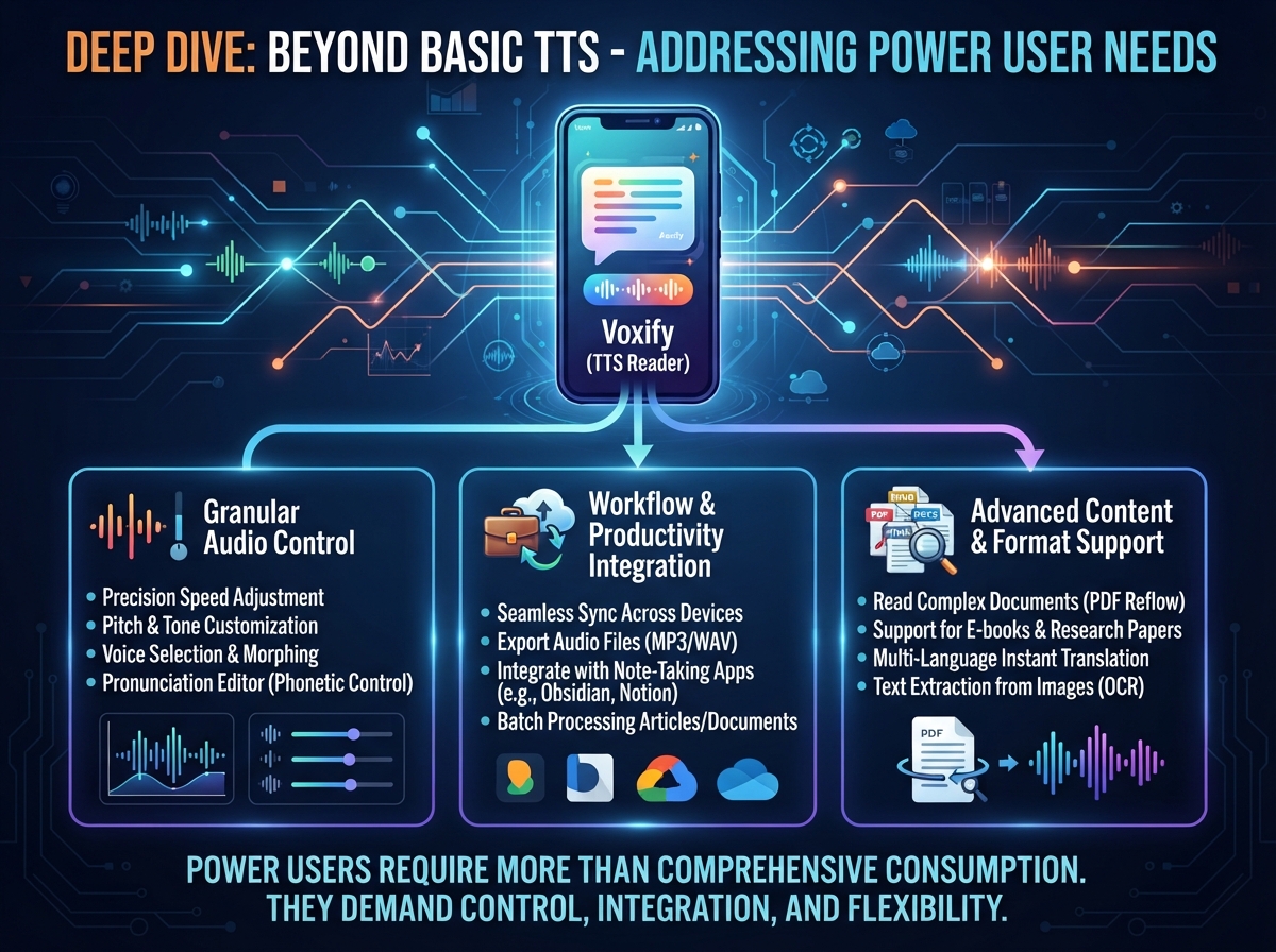 Deep Dive: Beyond Basic TTS – Addressing Power User Needs