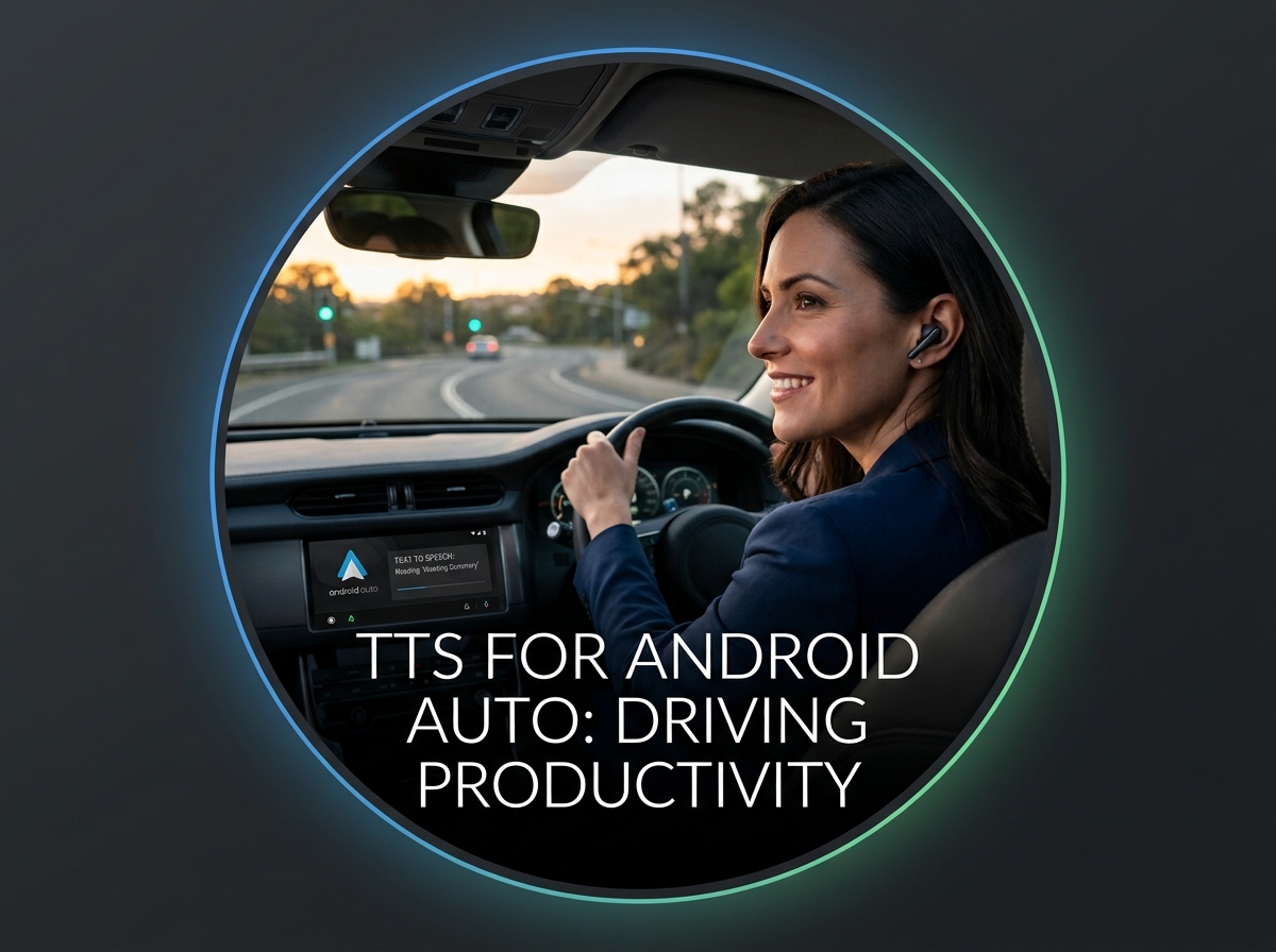 TTS for Android Auto: Driving Productivity