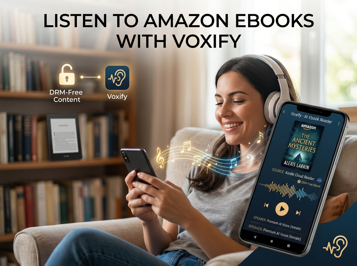 Listening to Amazon Ebooks with Voxify